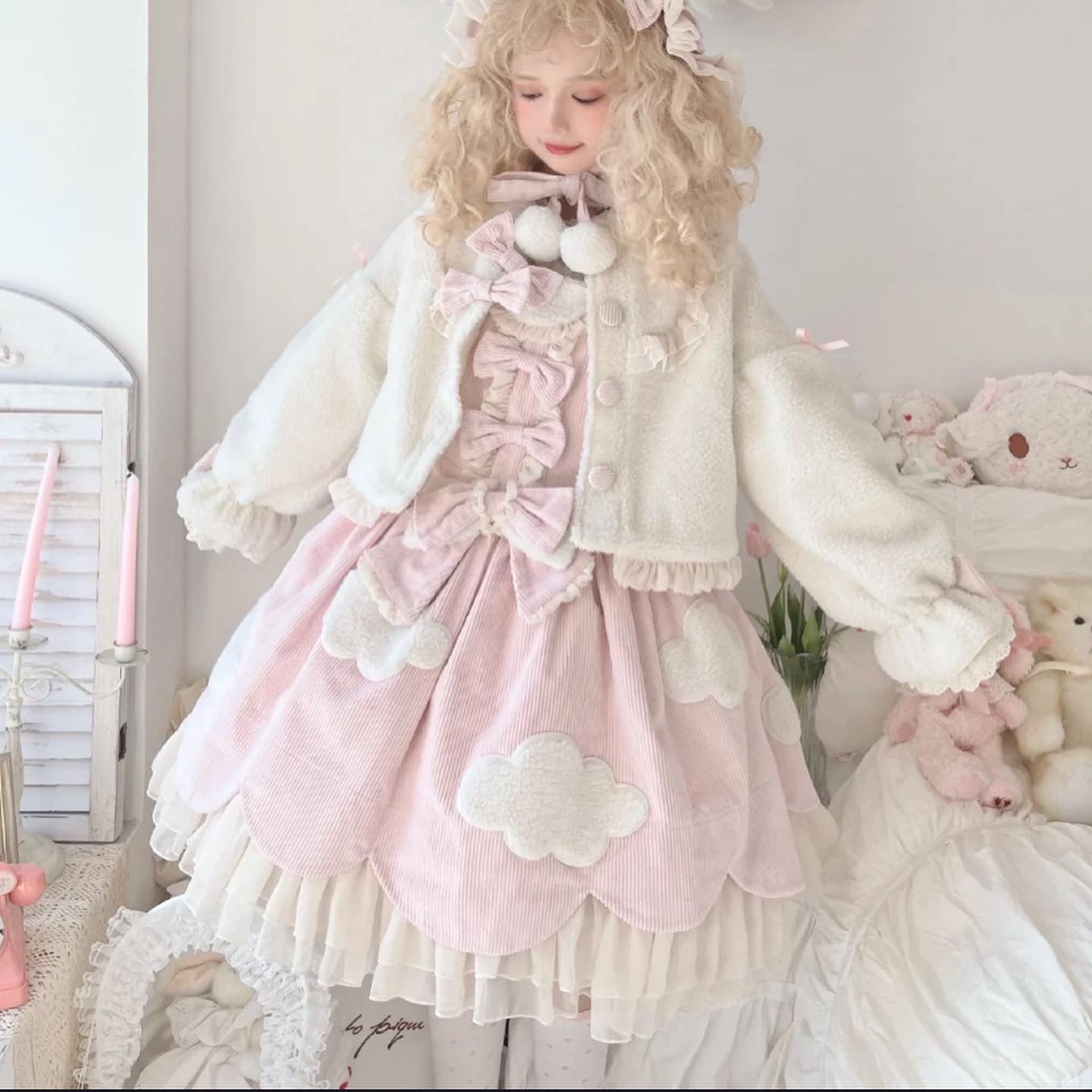 above the cloud winter cloud lolita dress 2021 winter