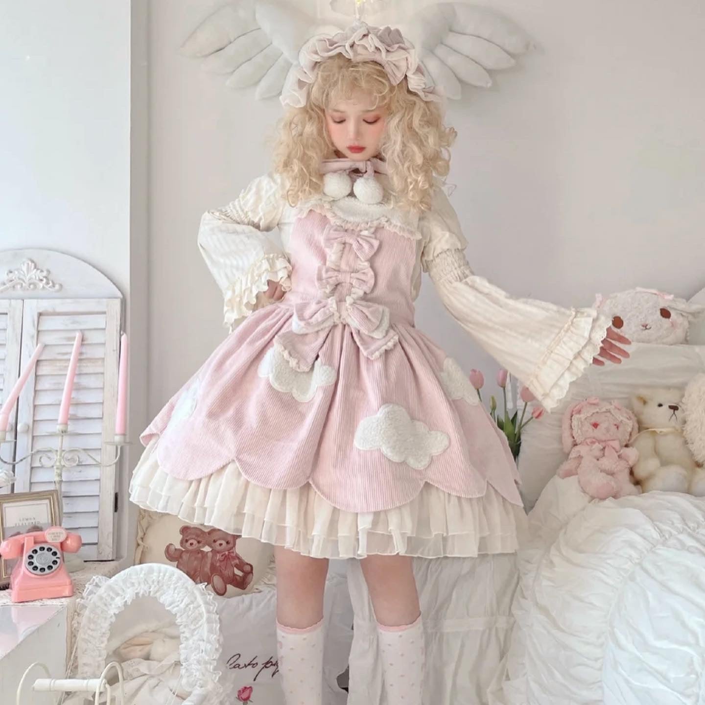 above the cloud winter cloud lolita dress 2021 winter