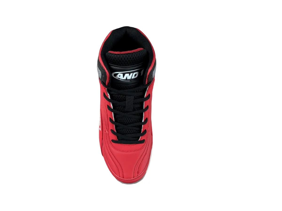 AND 1 MEN'S PULSE 3.0 RED/BLACK BASKETBALL SHOES