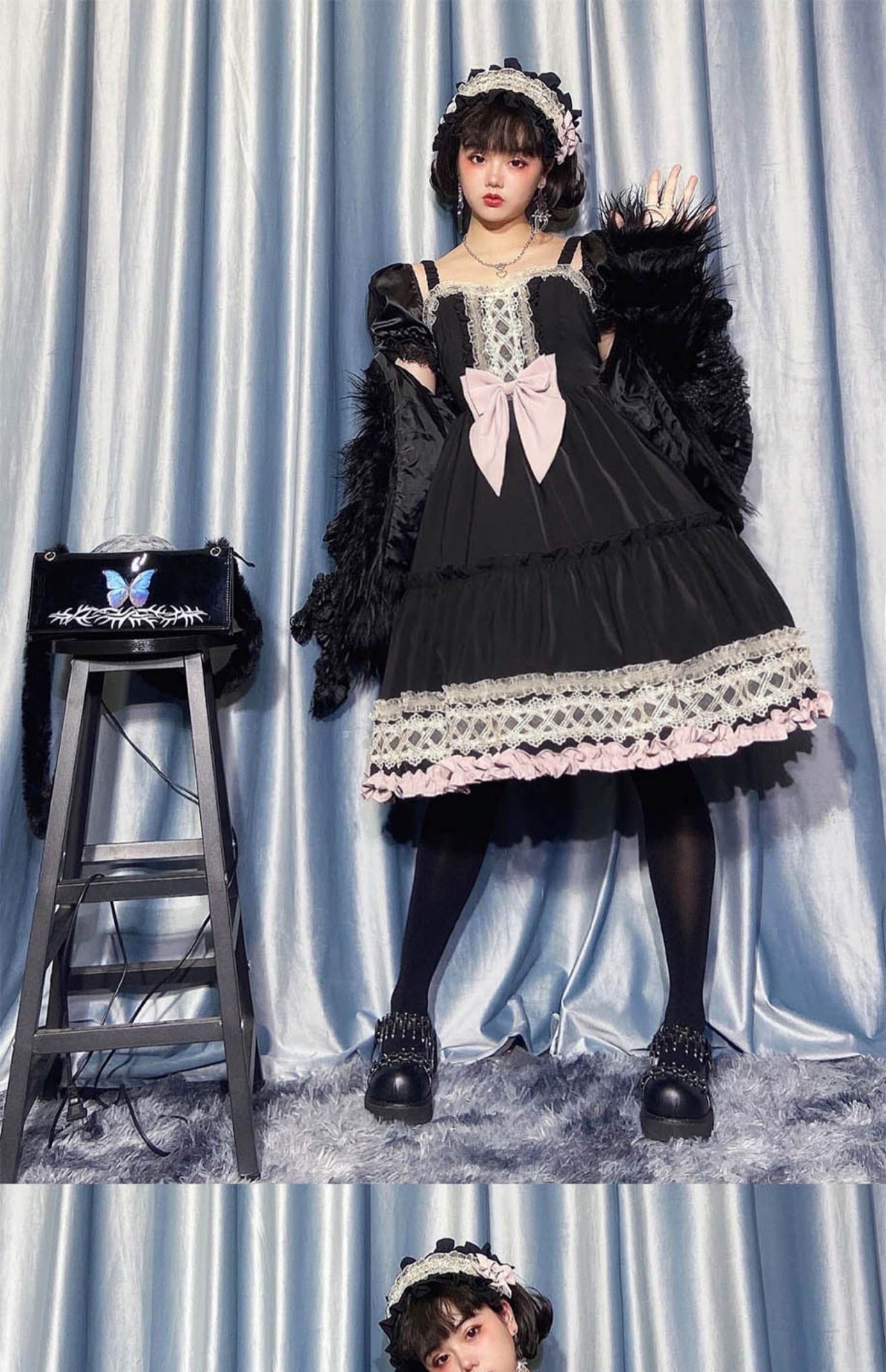 black berry lolita fashion dress