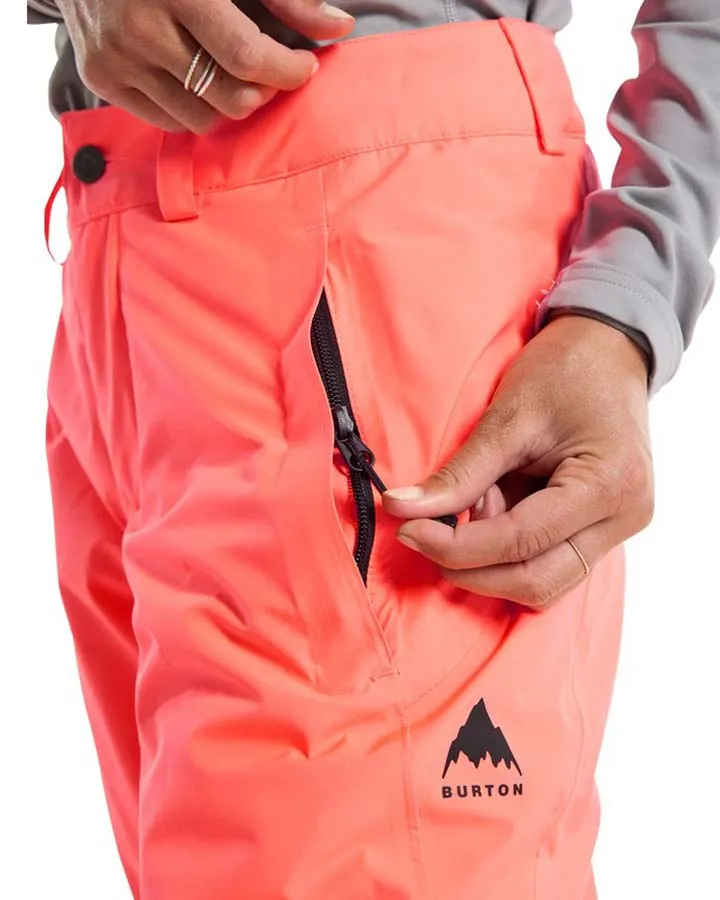 Burton Womens Powline Gore-Tex 2L Insulated Pants - Tetra Orange - 202