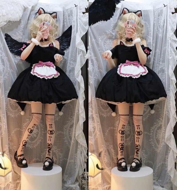 buy 1 dress get 1 dress free limited time only magic cat maid Lolita dress please read product info page