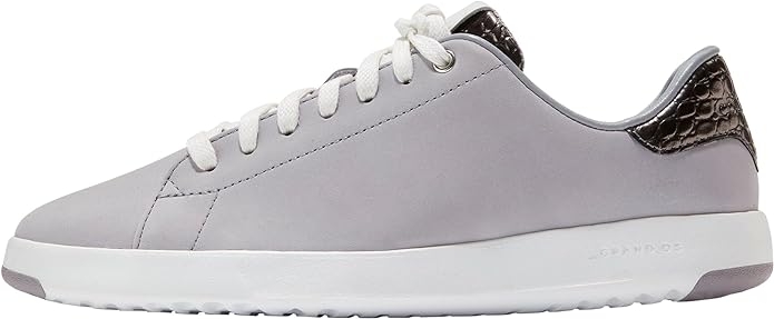 Cole Haan Grandpro Tennis Dapple Gray Tumbled Nubuck Lace Up Low Top Sneakers