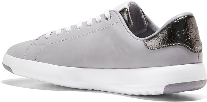 Cole Haan Grandpro Tennis Dapple Gray Tumbled Nubuck Lace Up Low Top Sneakers