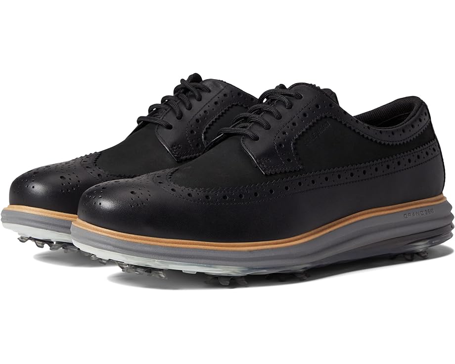 Cole Haan Originalgrand Tour Golf Waterproof Black Lace Up Low Top Sneakers