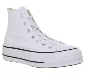 Converse All Star Lift Hi White Black White Trainers