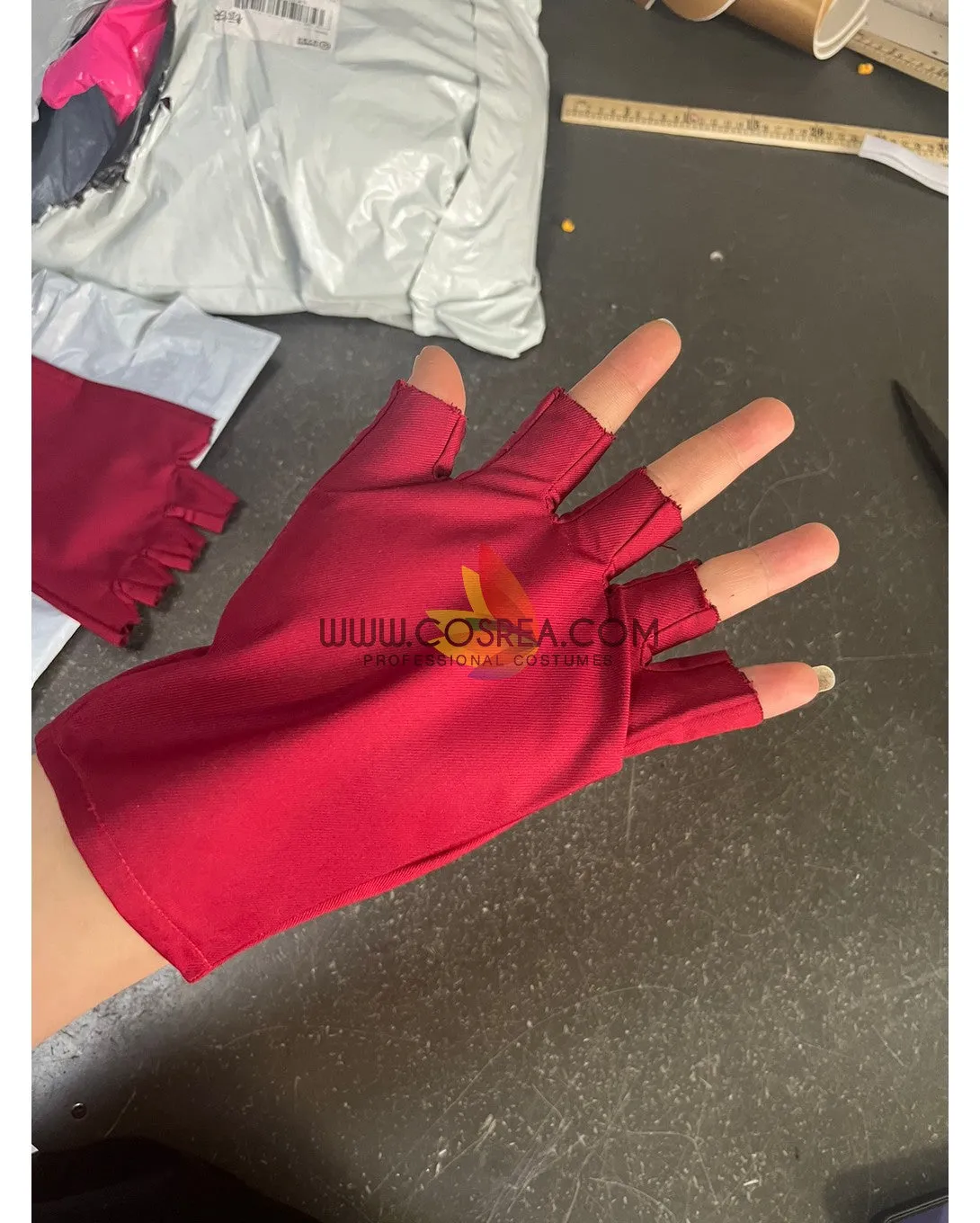 Custom Design Red And Gold Embroidered Cosplay Costume