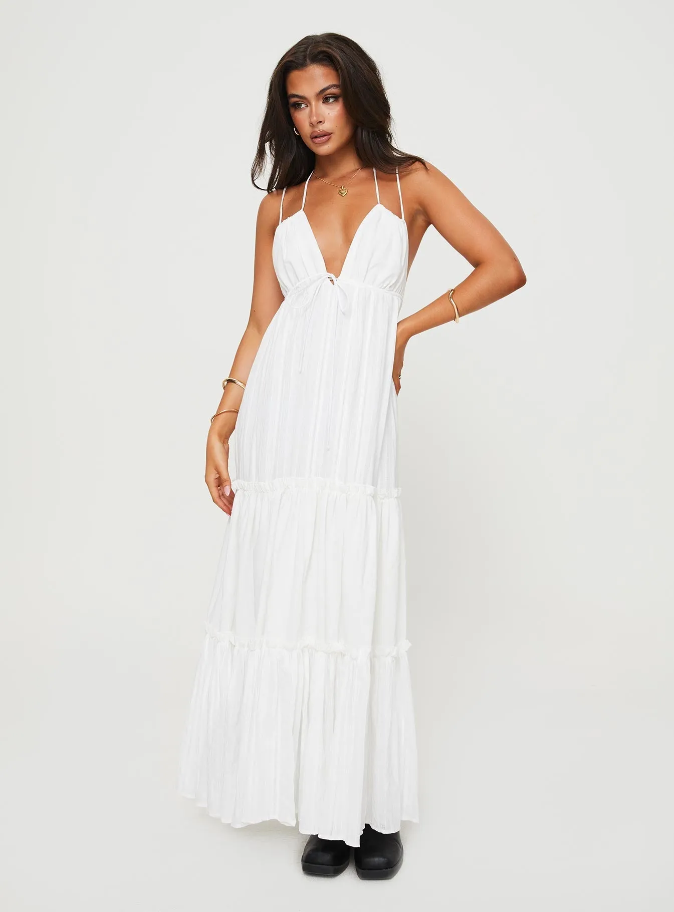 Desy Maxi Dress White