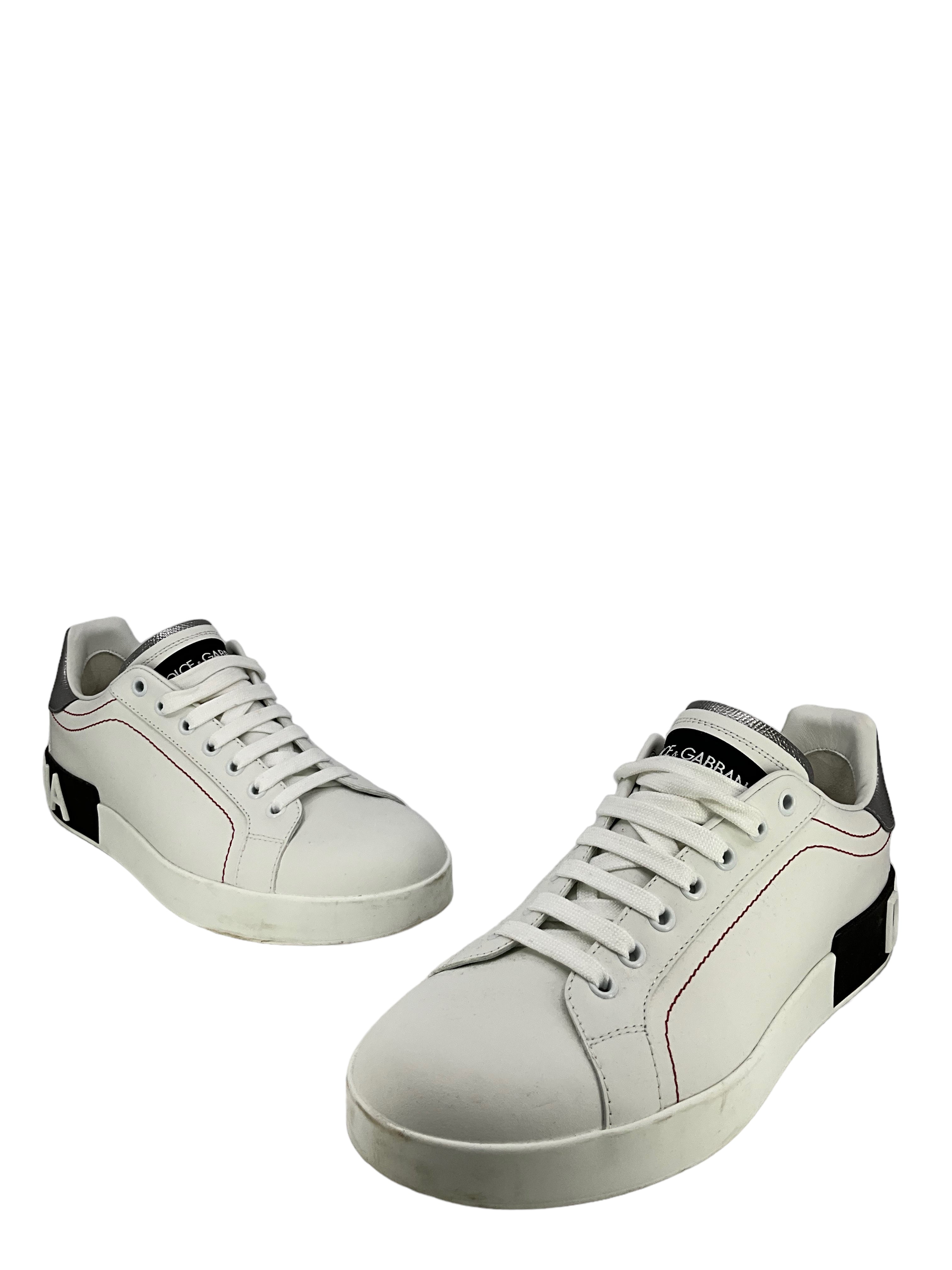 Dolce & Gabbana Portofino White Sneakers Size 40