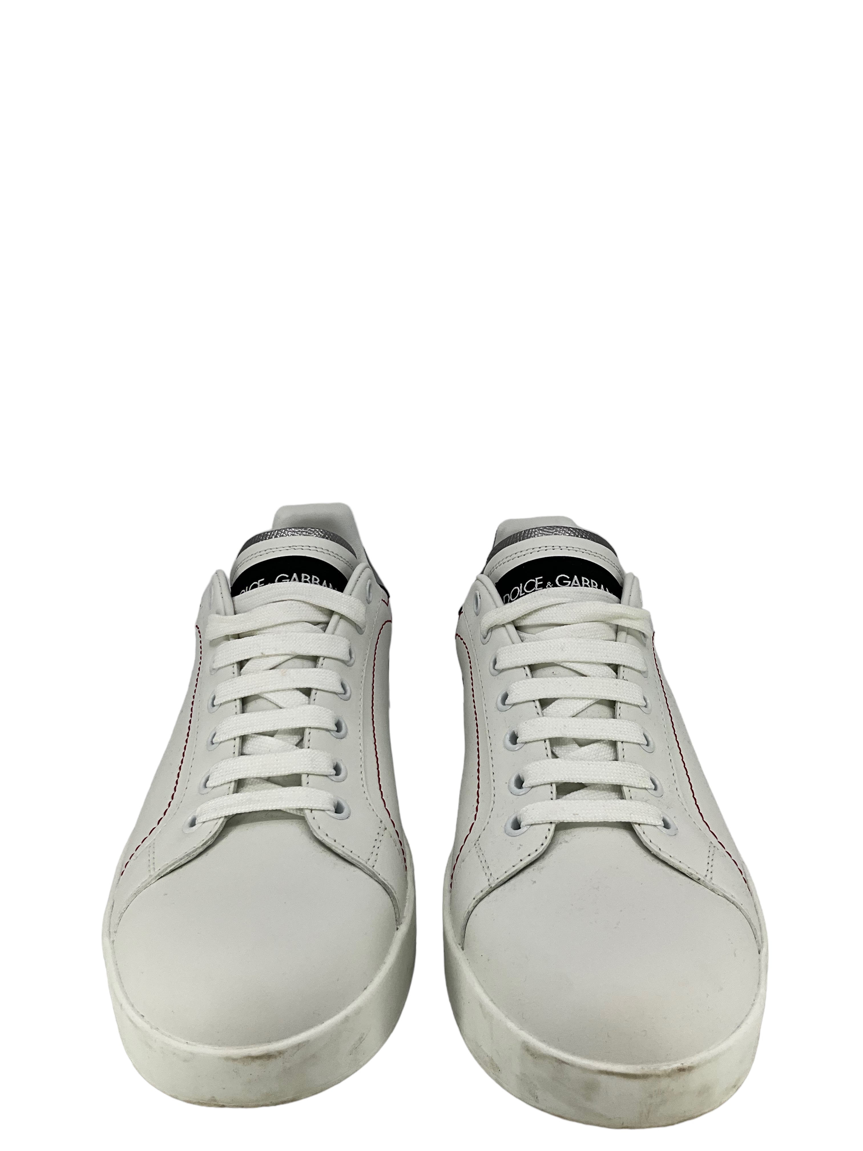 Dolce & Gabbana Portofino White Sneakers Size 40