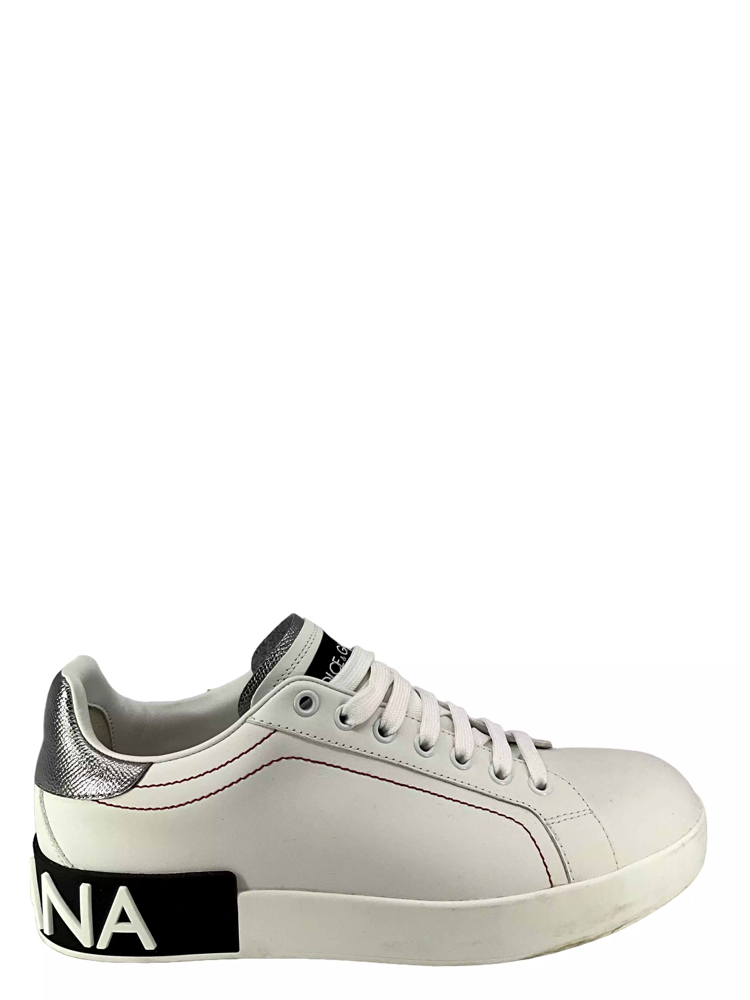 Dolce & Gabbana Portofino White Sneakers Size 40