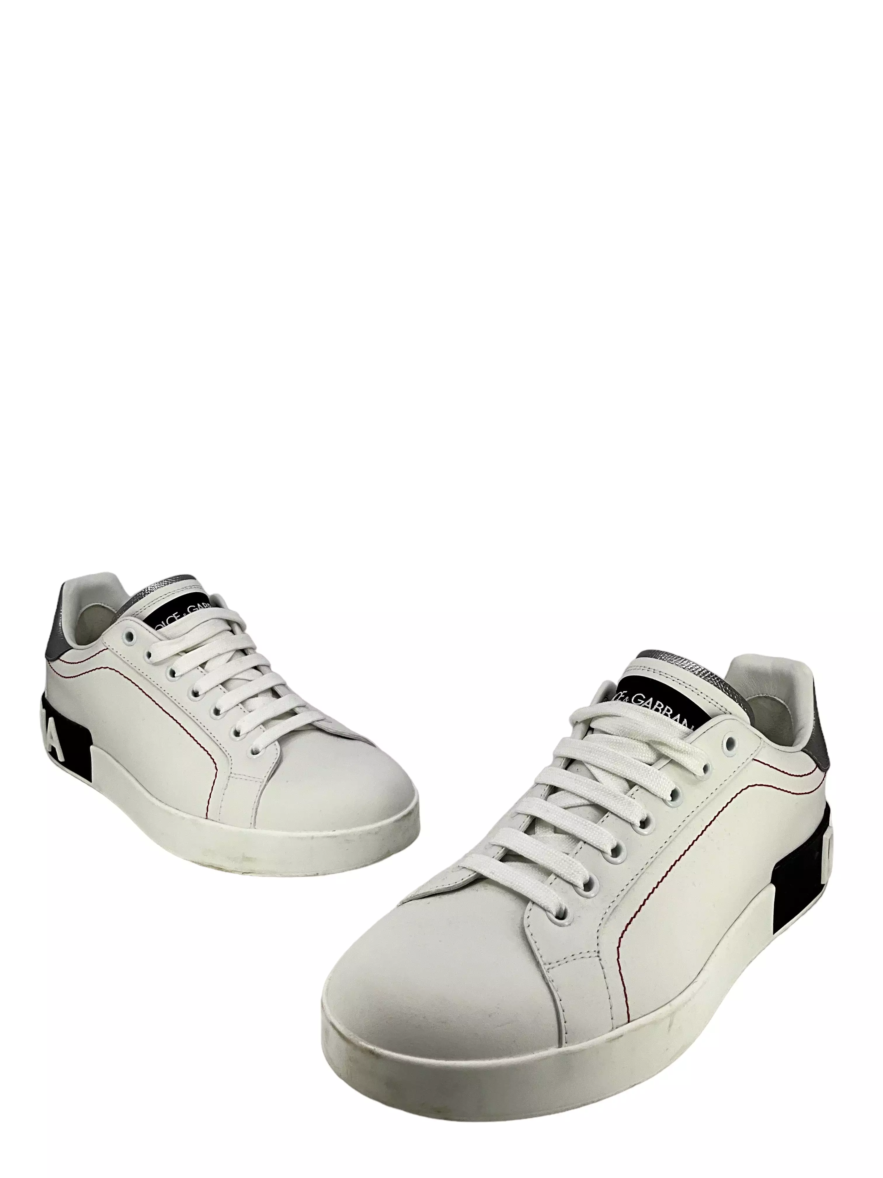 Dolce & Gabbana Portofino White Sneakers Size 40