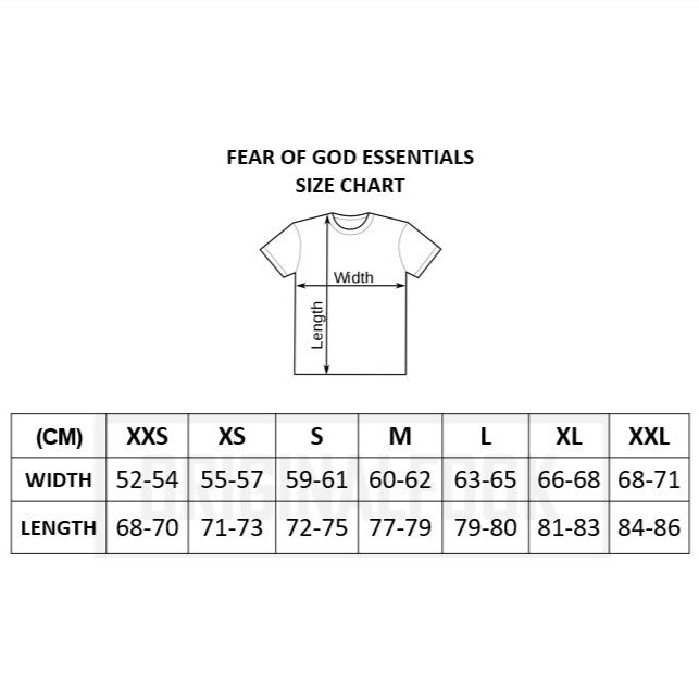 FEAR OF GOD Essentials Felt Logo Long Sleeve Tee Light Oatmeal