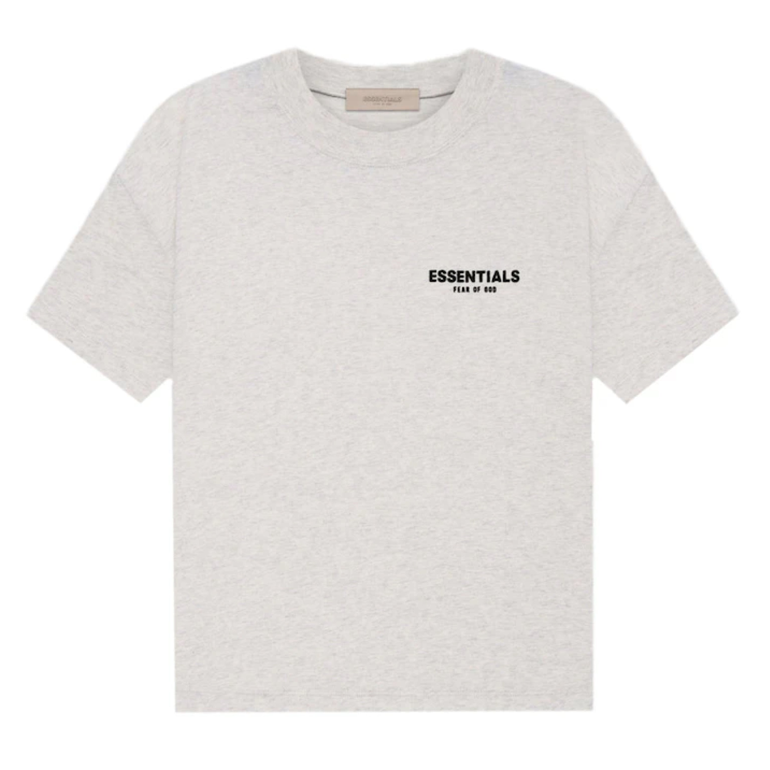 Fear of God Essentials Felt Logo Tee Light Oatmeal