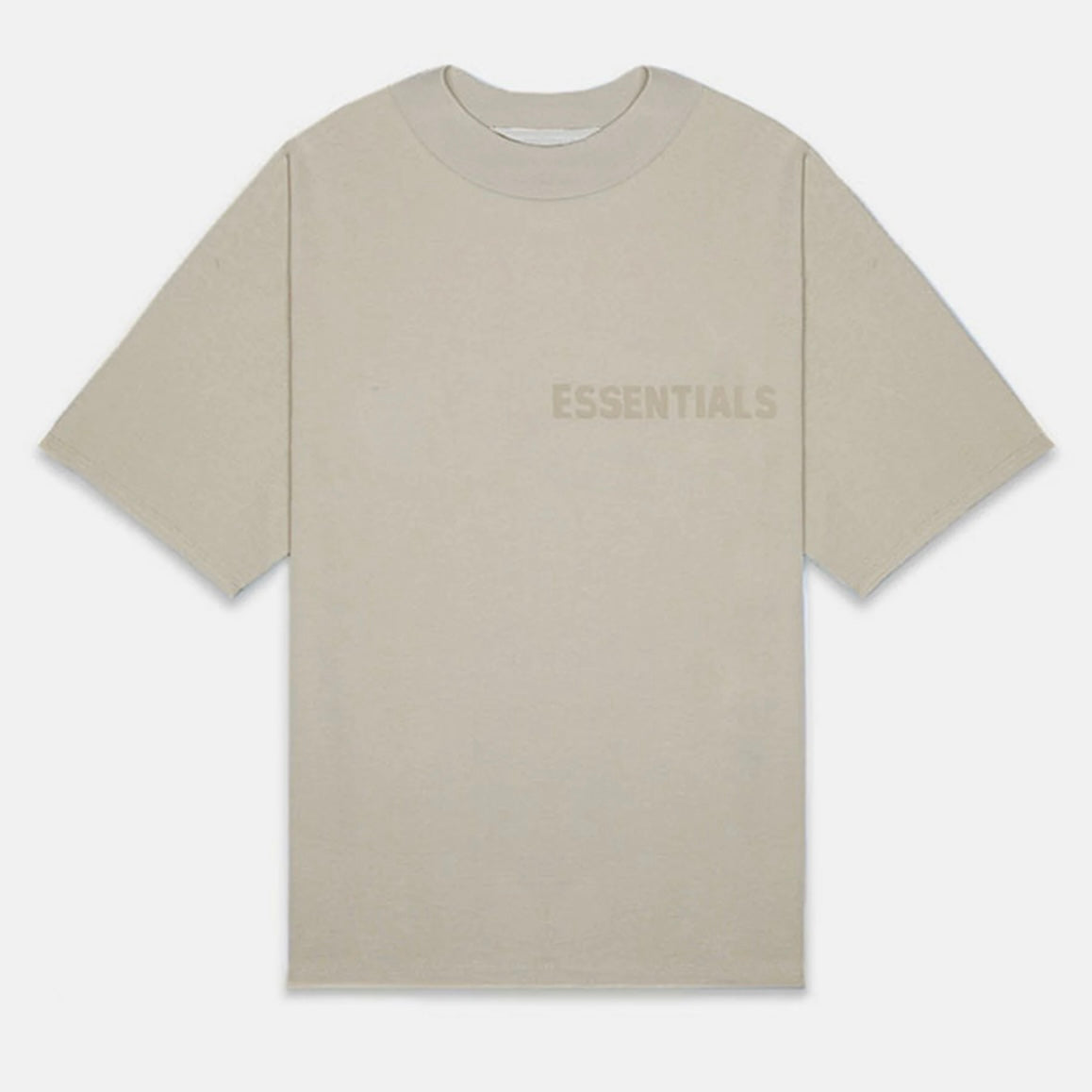 FEAR OF GOD Essentials Felt Logo Tee Smoke