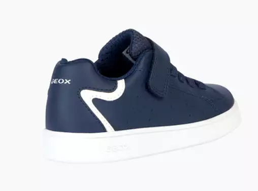 Geox Eclyper Navy Leather Sneakers