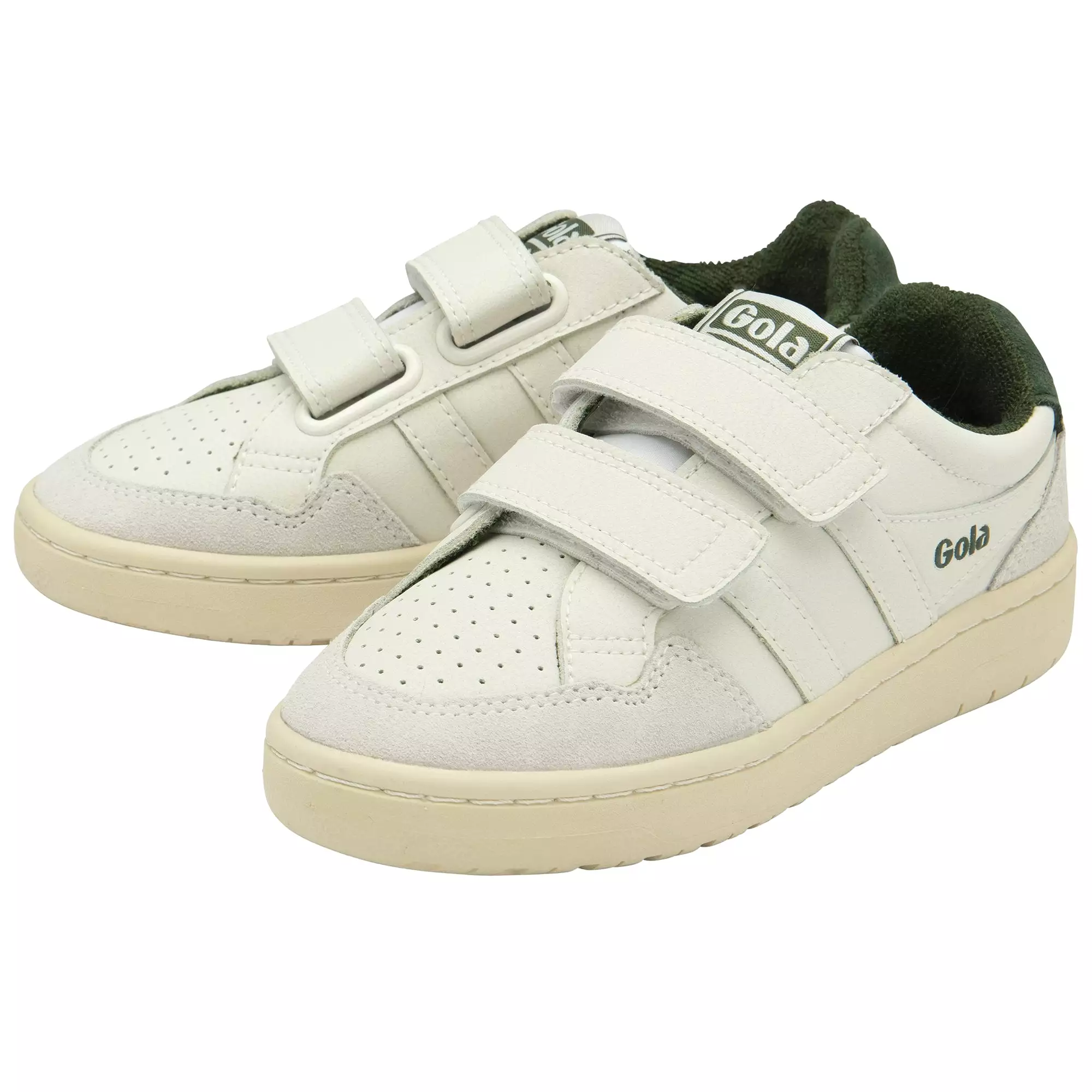 GOLA EAGLE STRAP Blanc Vert Sneakers Baskets