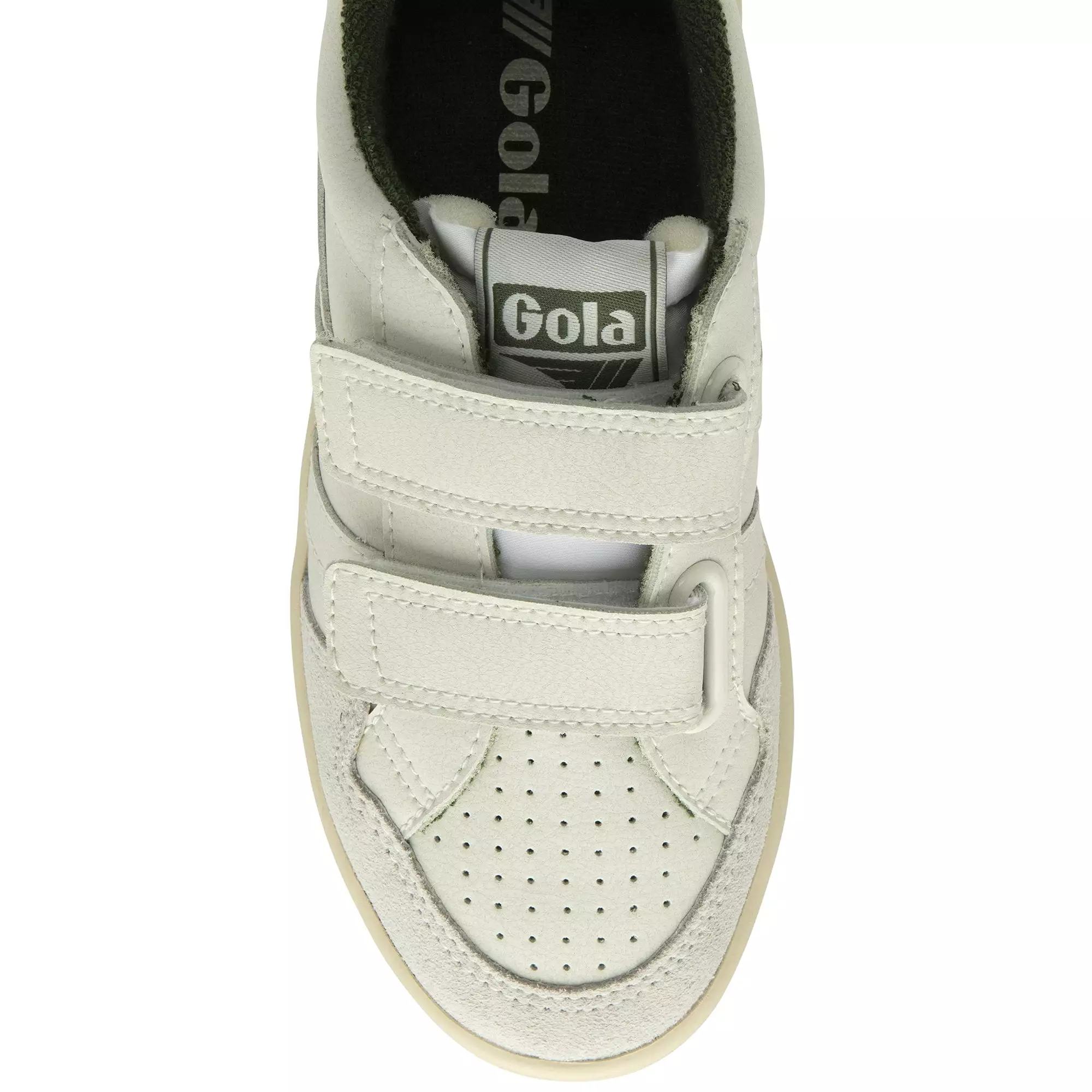 GOLA EAGLE STRAP Blanc Vert Sneakers Baskets