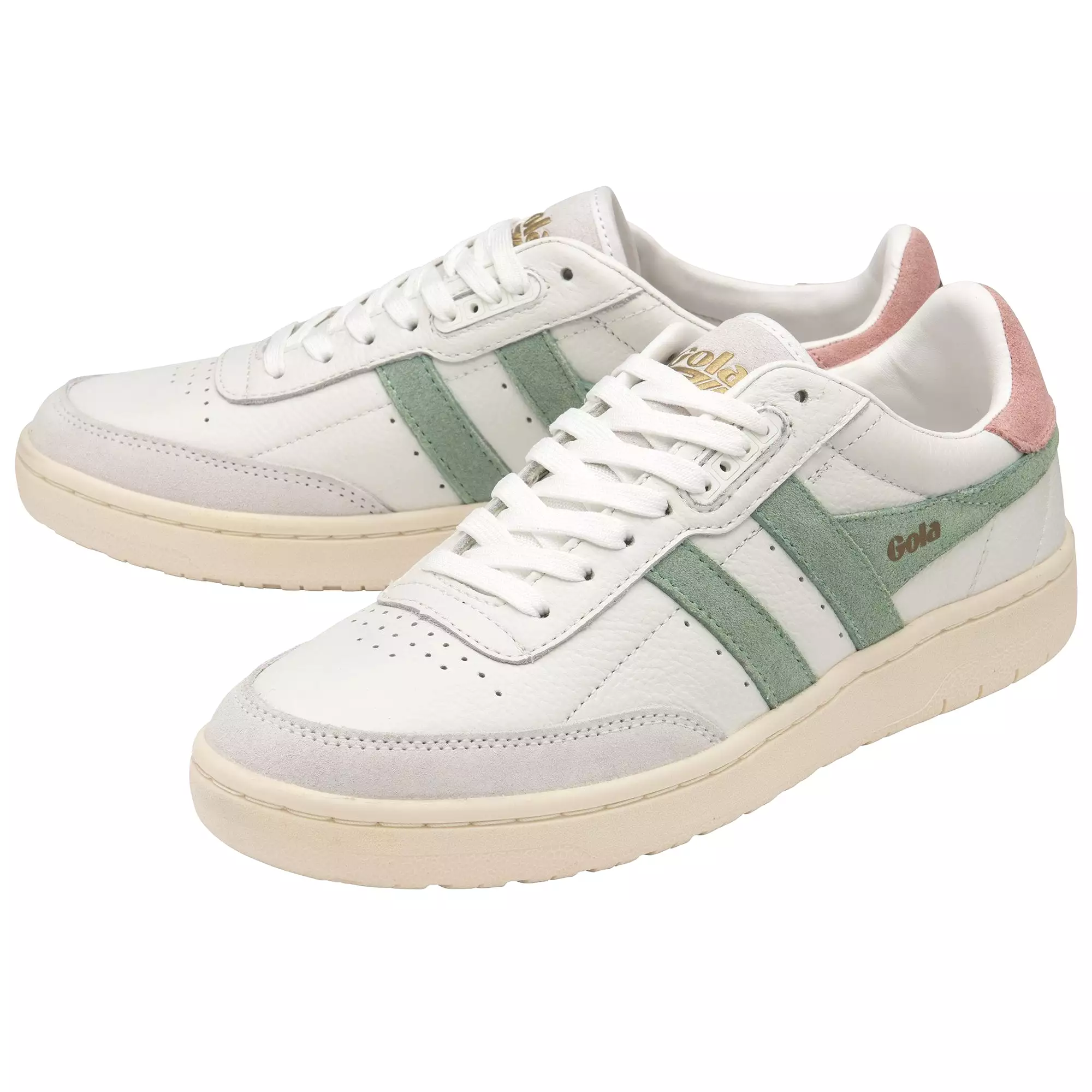 GOLA FALCON Blanc vert  Sneakers Baskets adulte