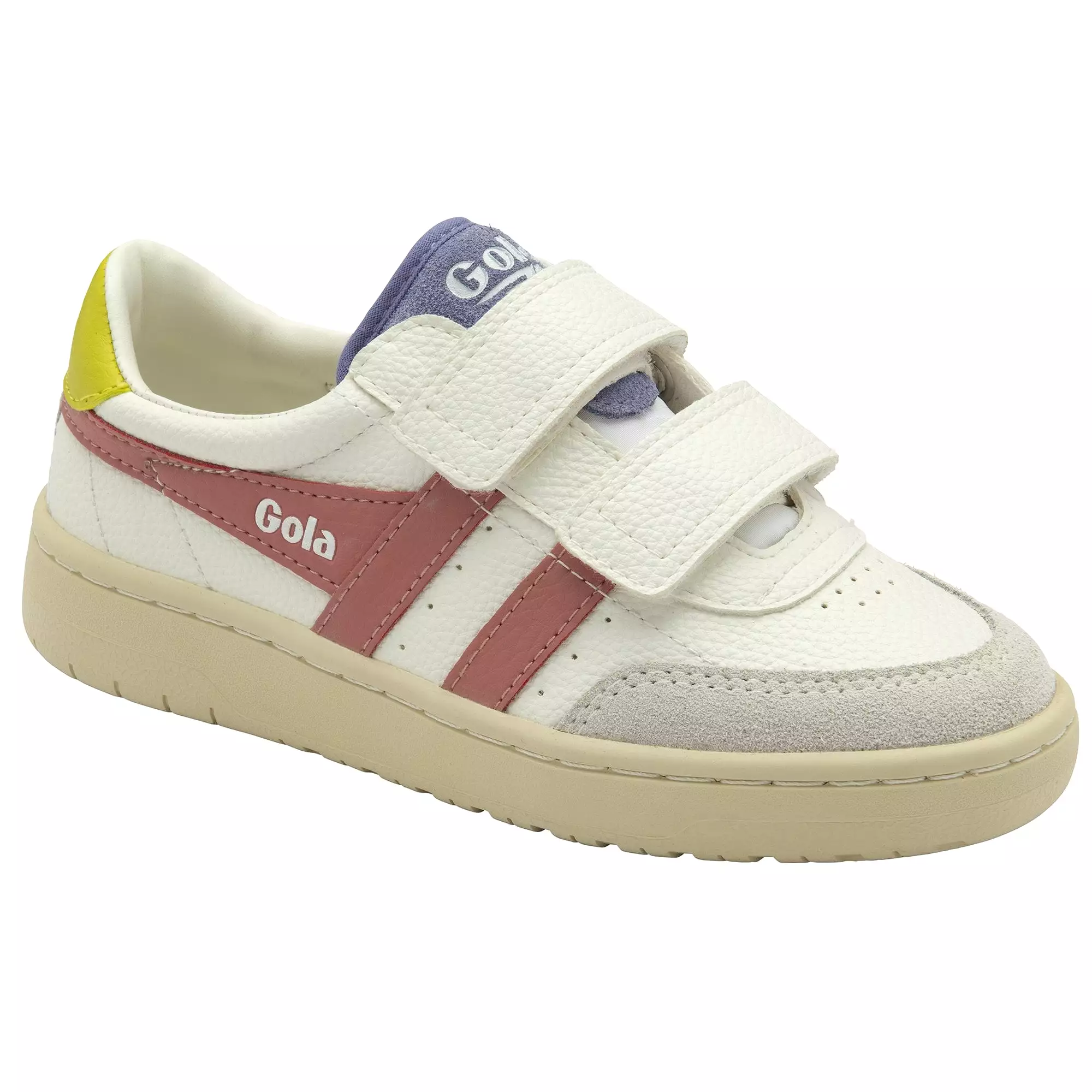 GOLA FALCON STRAP Blanc Rose Sneakers Baskets