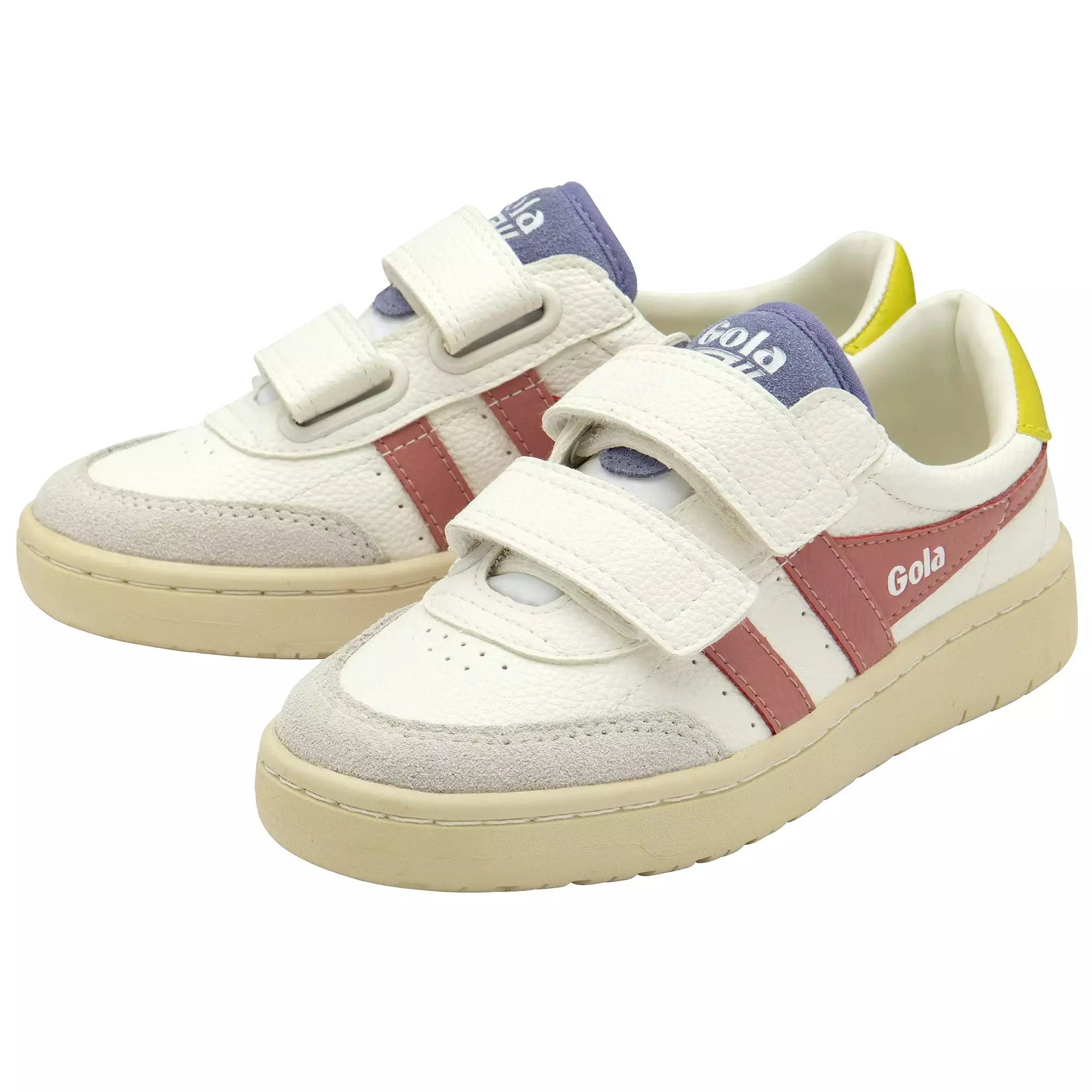 GOLA FALCON STRAP Blanc Rose Sneakers Baskets