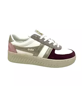 GOLA GRANDSLAM TRIDENT Blanc Rose Sneakers Baskets adulte