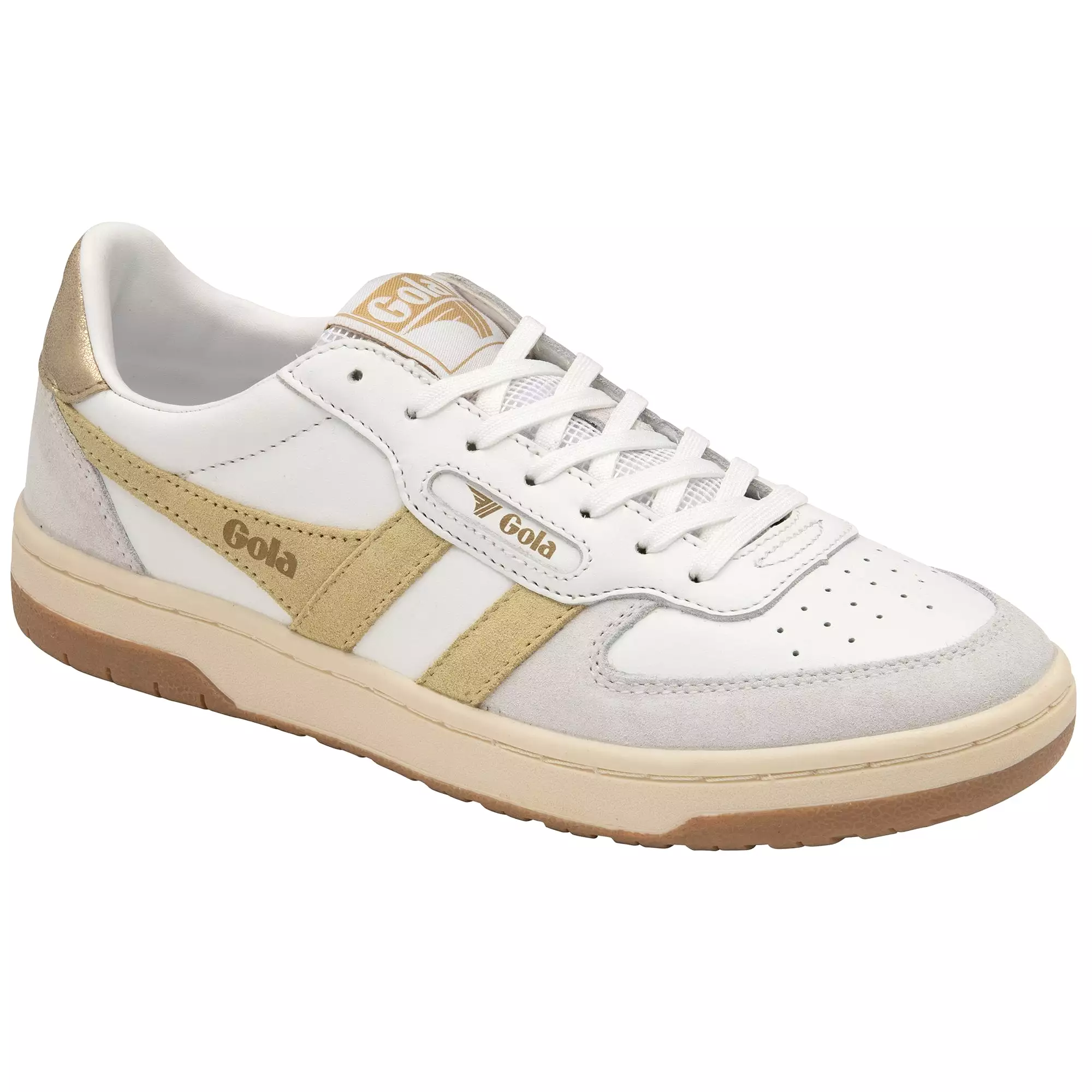 GOLA HAWK Blanc CItron Sneakers Baskets adultes