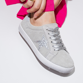 Jose Grey Suede Sneakers