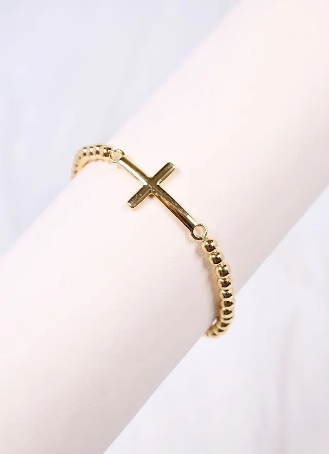 Kaminski Cross Bracelet GOLD