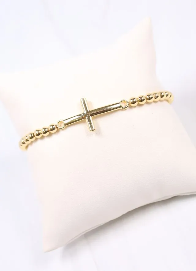 Kaminski Cross Bracelet GOLD