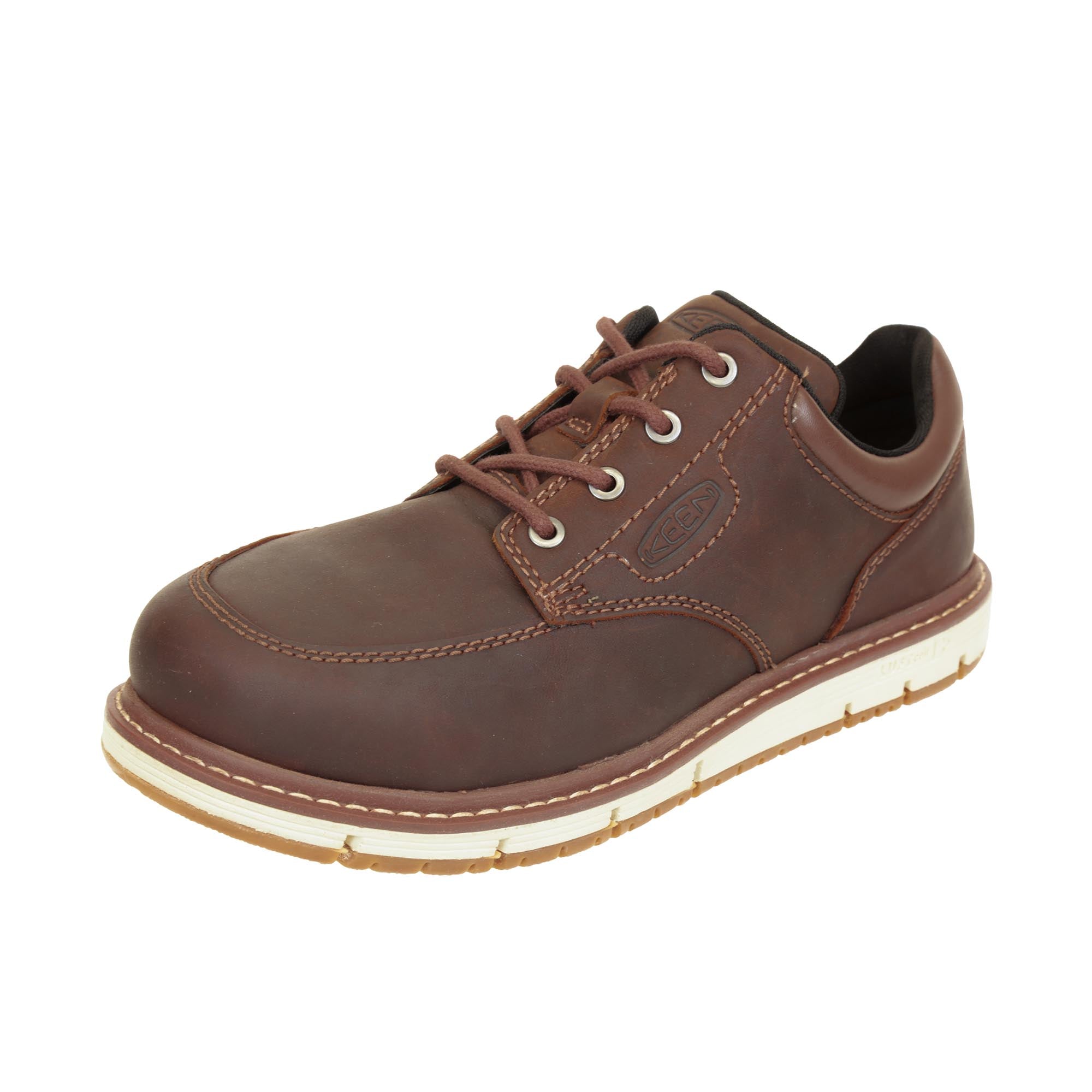 Keen Utility San Jose Oxford Alloy Toe Gingerbread Off White