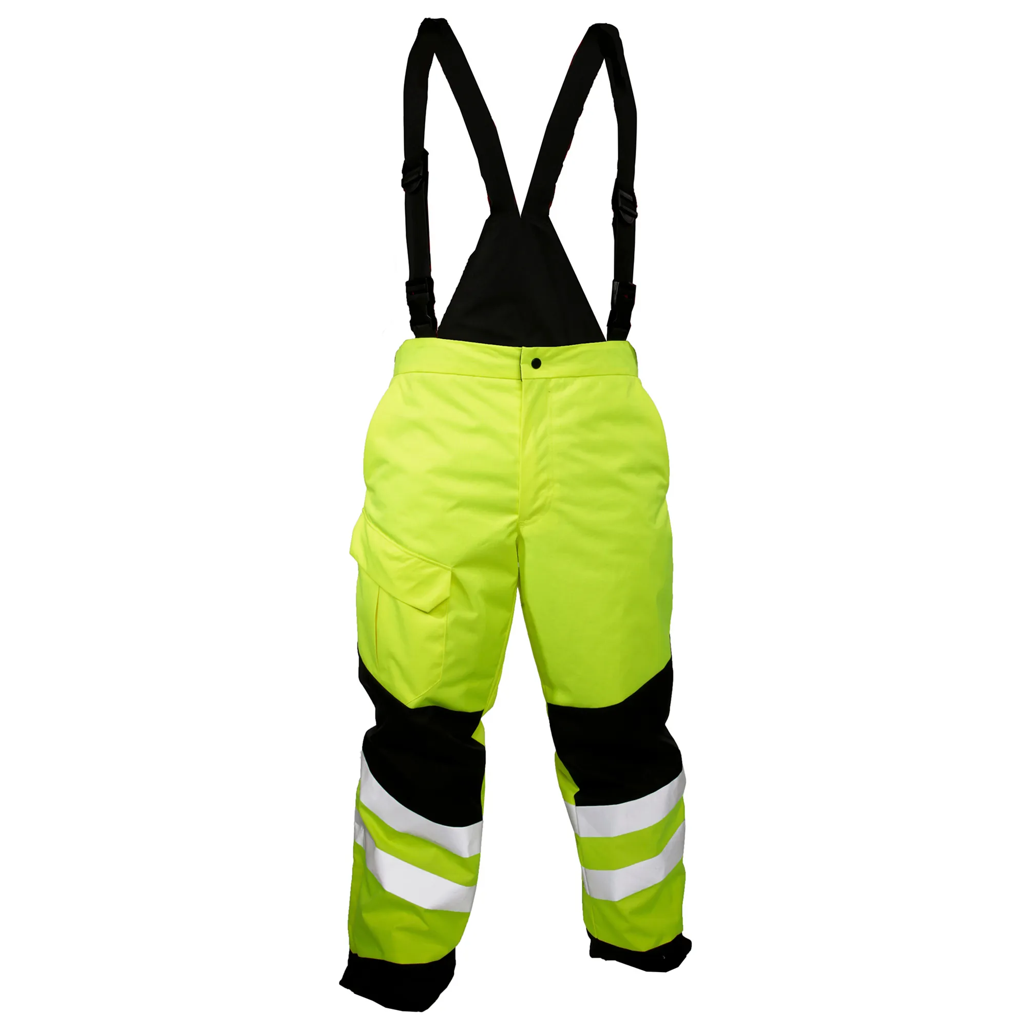 Kishigo IN410 Black Series Insulated Pants - Yellow/Lime