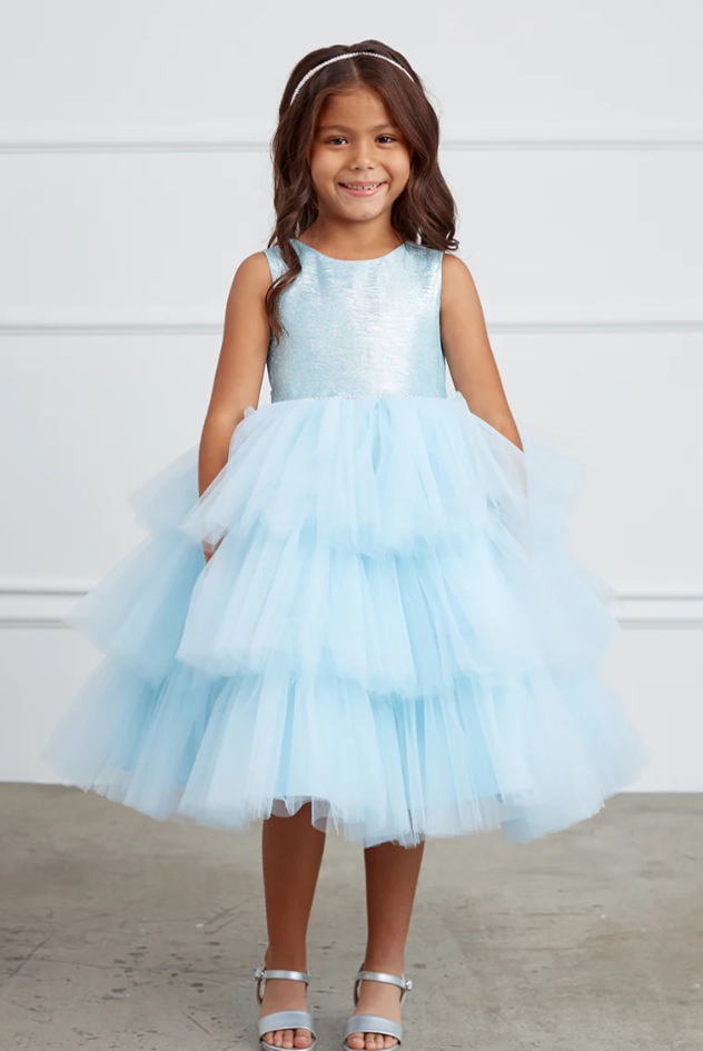 Layered tulle glitter bod dress