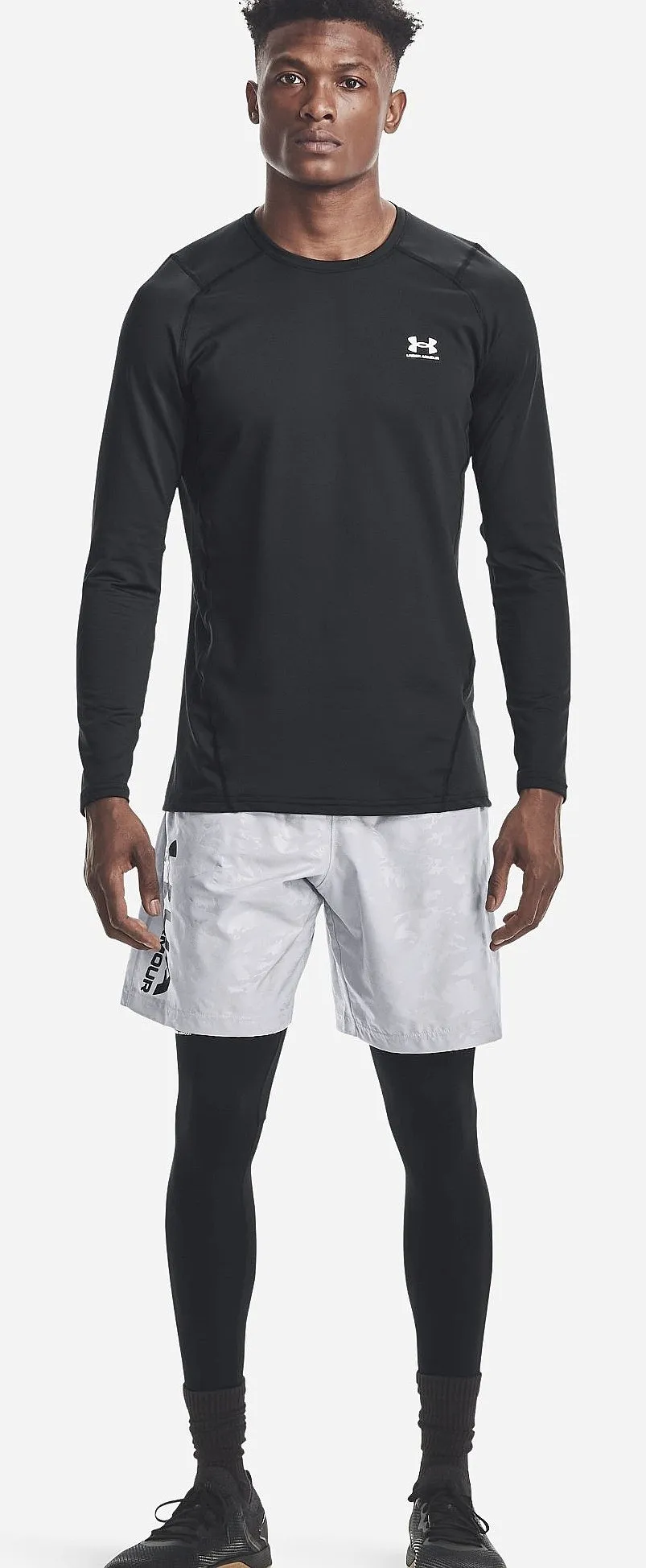 leggings Under Armour ColdGear Armour - 001/Black/White - men´s