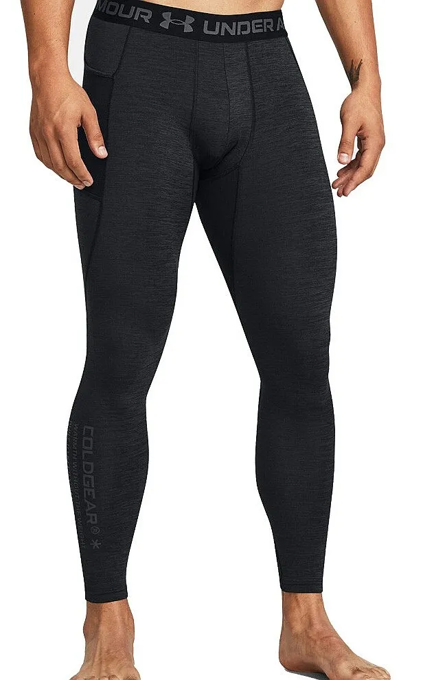 leggings Under Armour ColdGear Armour Twist - Black/Black - men´s