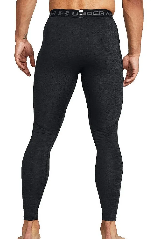 leggings Under Armour ColdGear Armour Twist - Black/Black - men´s