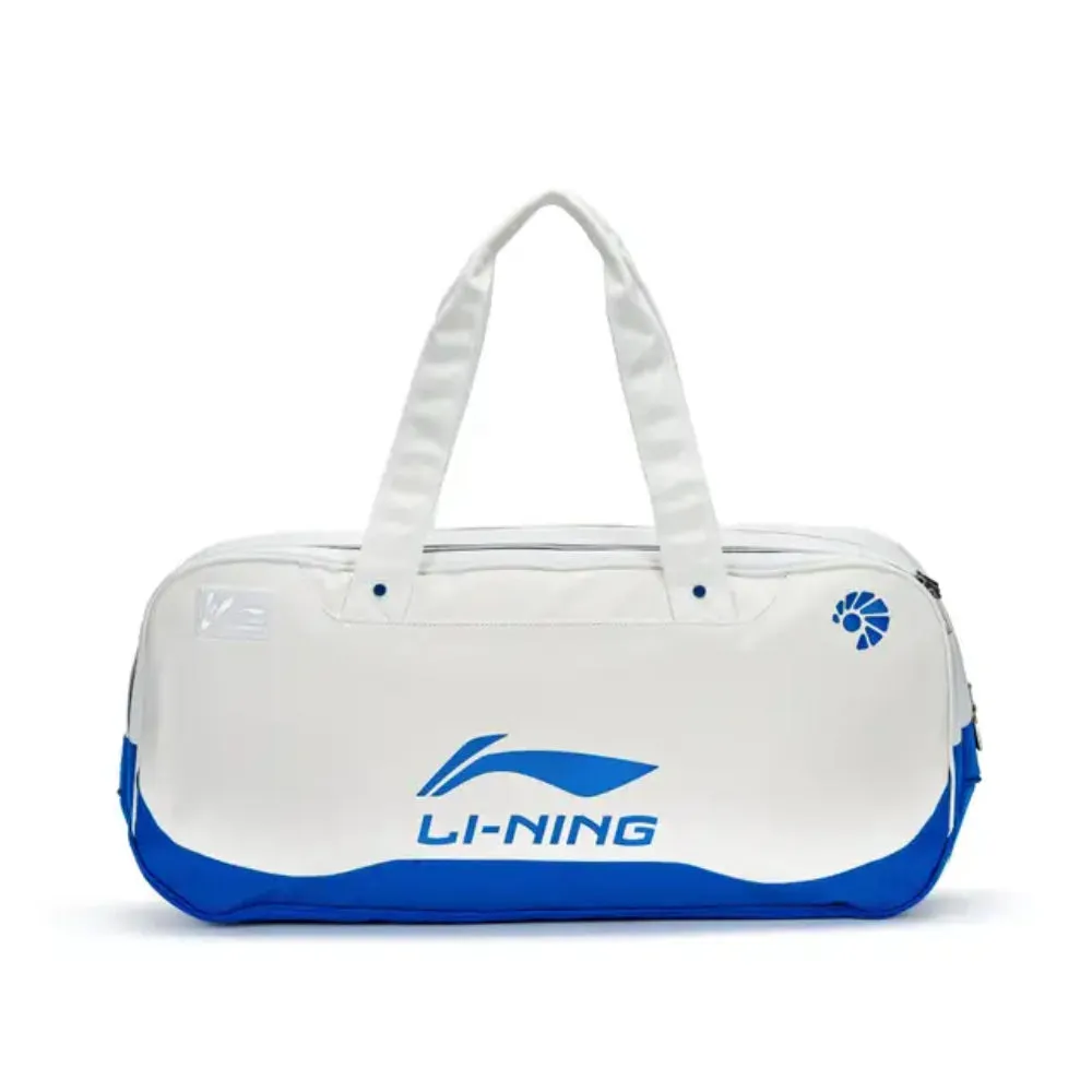 Li-Ning Rectangular Badminton Kit Bag (White/Blue)