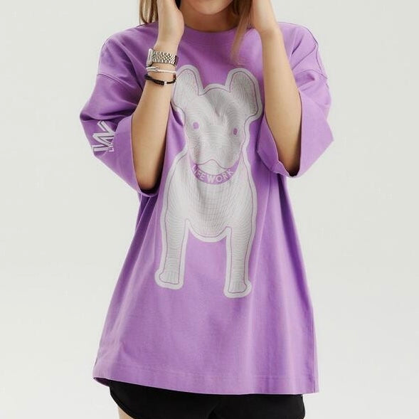 LifeWork Bulldog Tee Purple