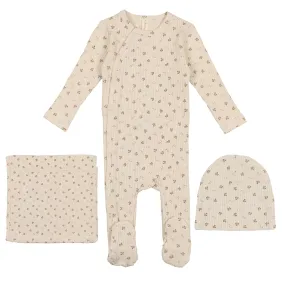 Lilette Brushwood Side Snap Rib Layette Set