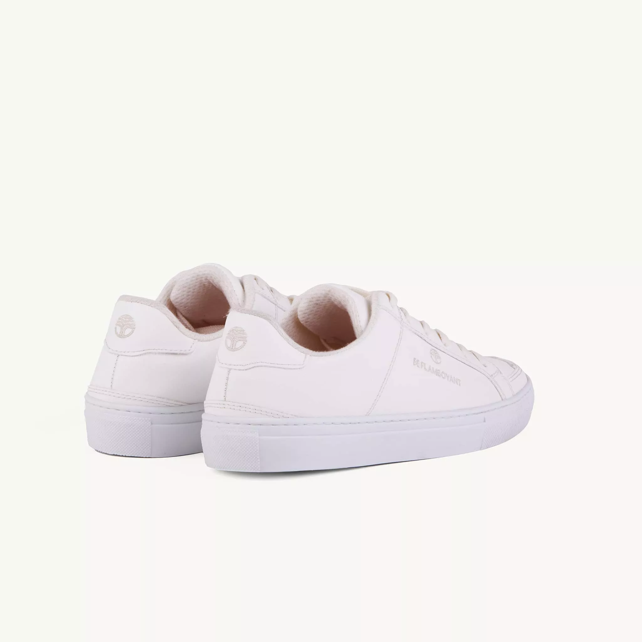 Manimal Unisex Vegan Corn Leather Sneakers | White