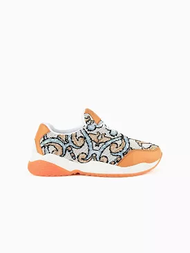 My Tile Vegan Apple Leather Sneakers | Orange