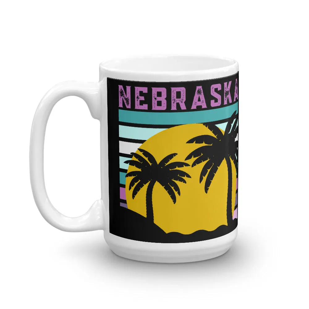 Nebraska Palm Trees Mug