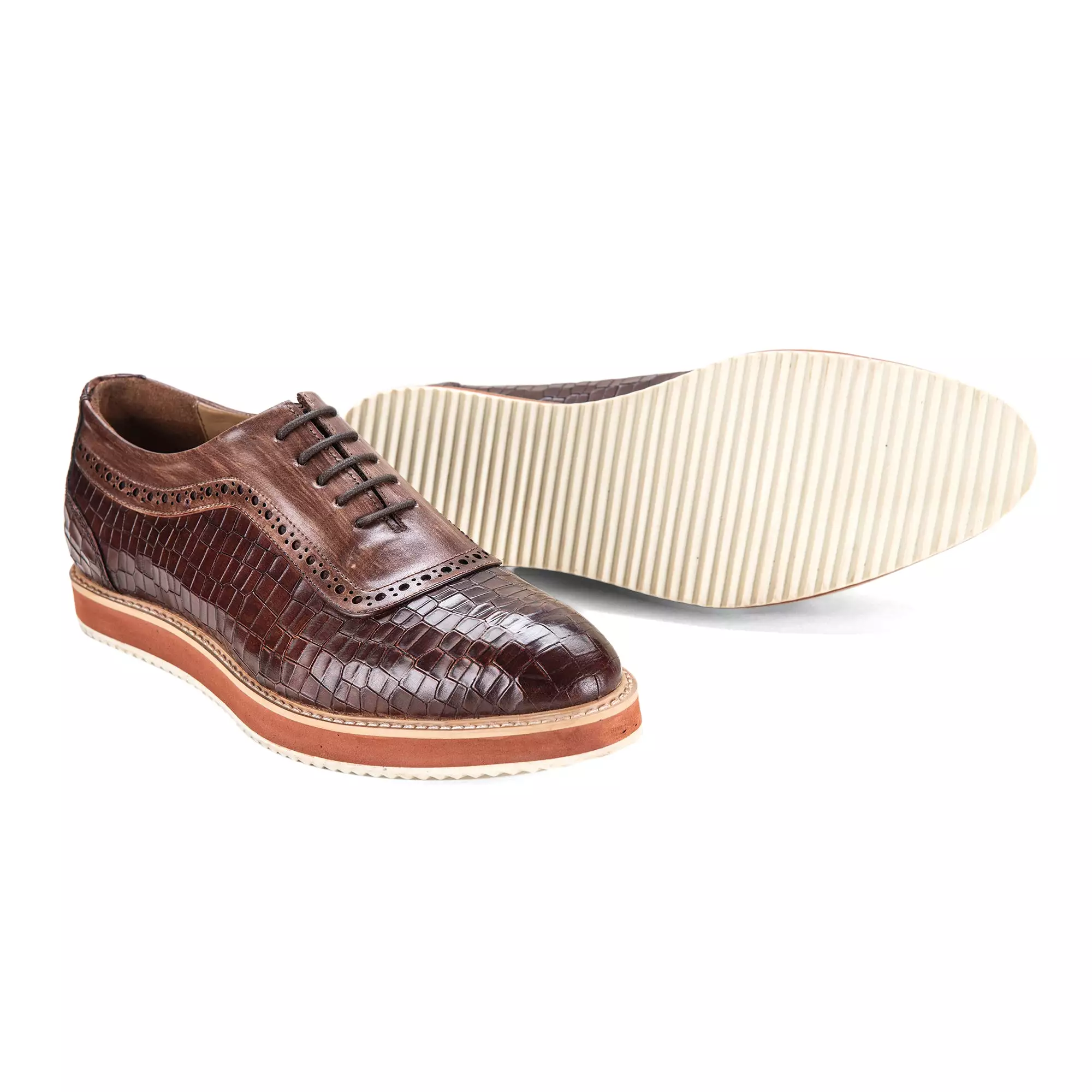 Oxford Sneakers- Croc Brown