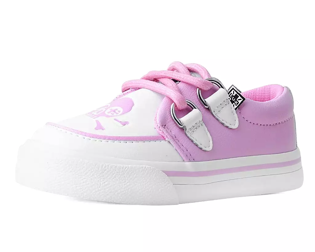 Pink & White TUKskin Pirate Creeper Toddler Sneaker