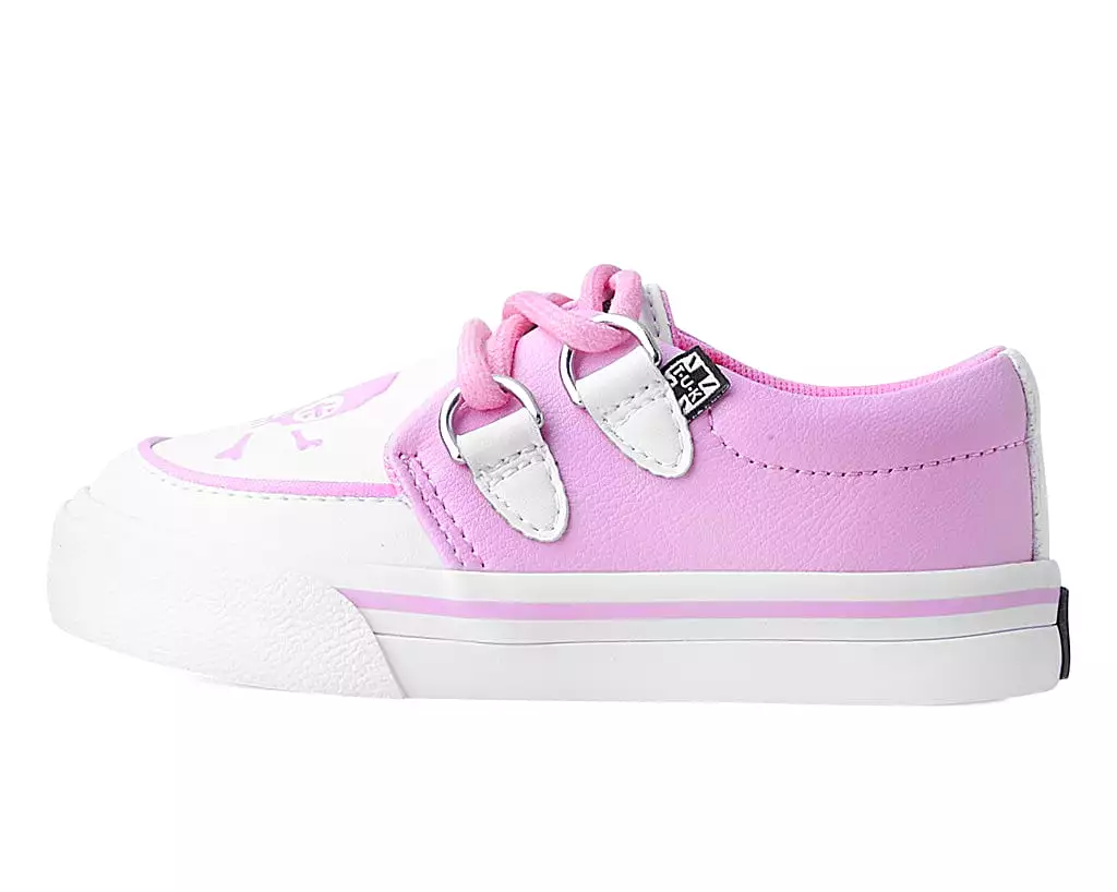 Pink & White TUKskin Pirate Creeper Toddler Sneaker