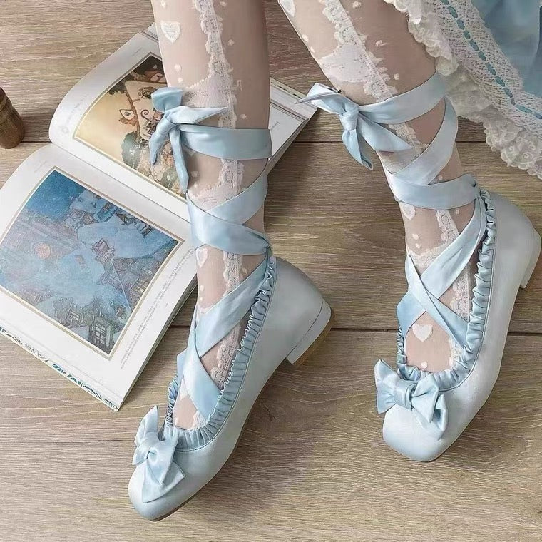 princess Sylvie ballet style shoes low heel Lolita shoes