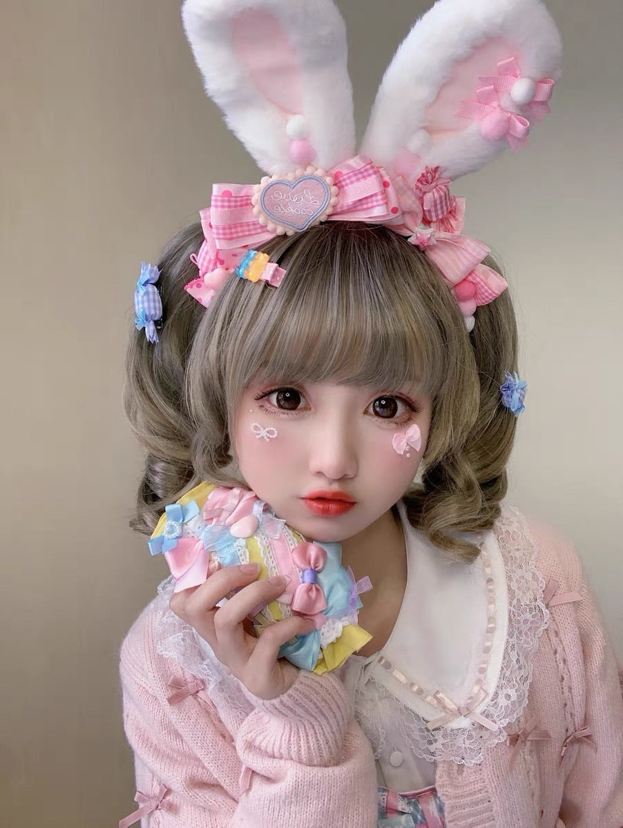 Rabbit ear KC Lolita accessories photo proper cosplay accessories