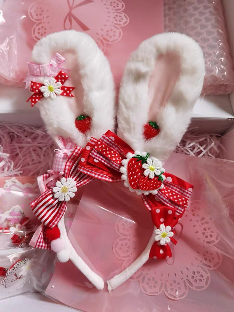 Rabbit ear KC Lolita accessories photo proper cosplay accessories