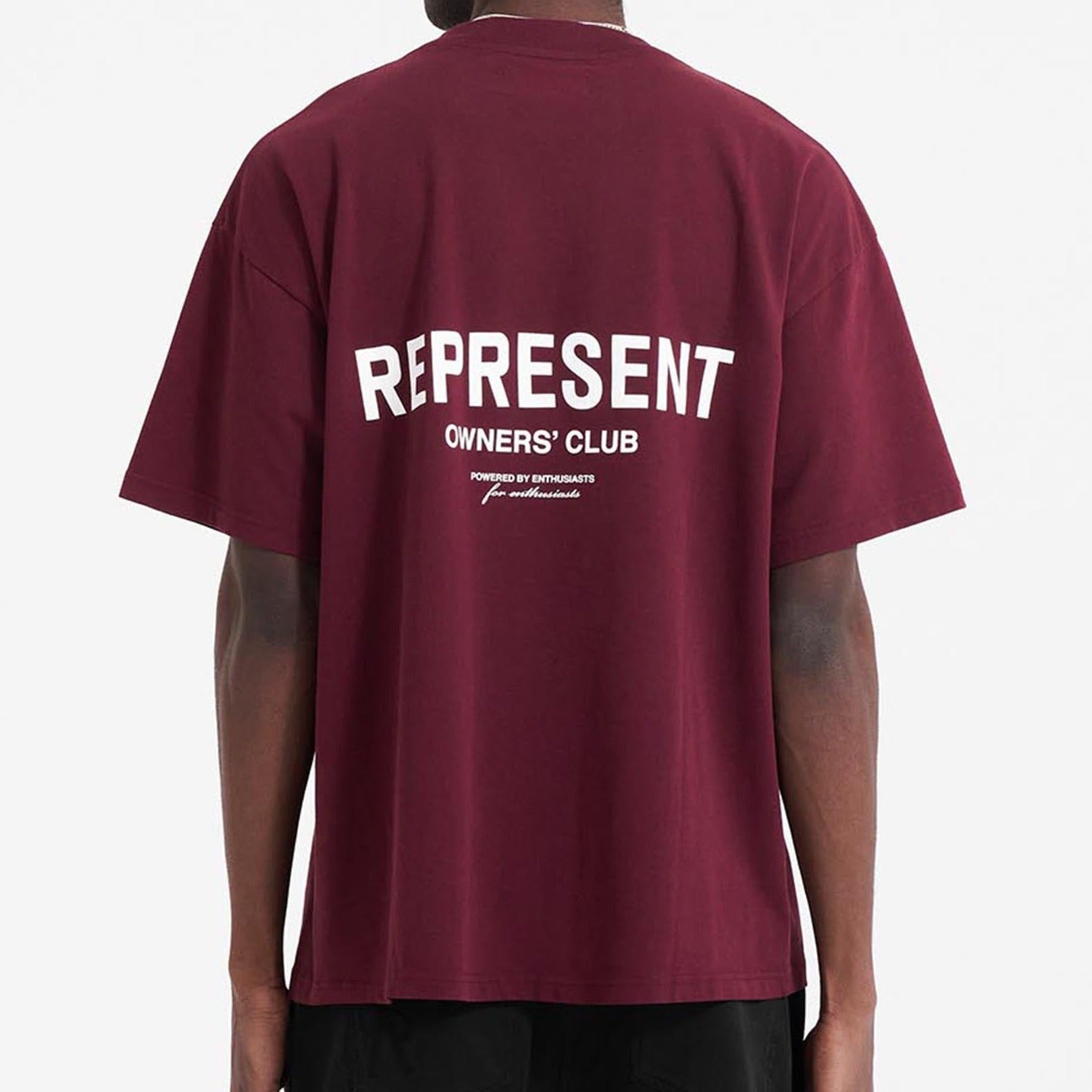 Represent Owners Club Logo Tee Maroon