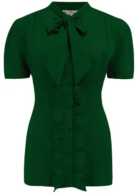 Rock N Romance Betsy 40's Blouse Green